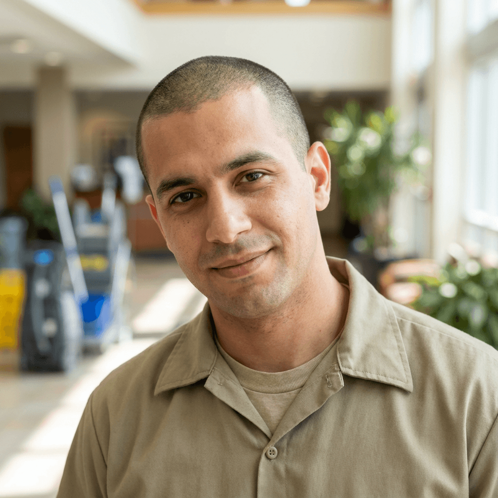 Male customer portrait